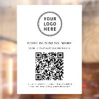 Zakelijke QR-code en Logo White