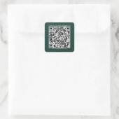 Zakelijke QR-code en moderne aangepaste website Vierkante Sticker (Tas)