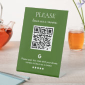 Zakelijke QR-code Google Review Reclamebord Met Voetstuk (Insitu)