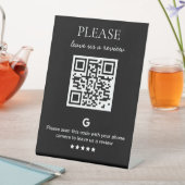 Zakelijke QR-code Google Review Reclamebord Met Voetstuk (Insitu)
