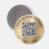 Zakelijke QR-code Goud Promotioneel Magneet (Voorkant / Achterkant)