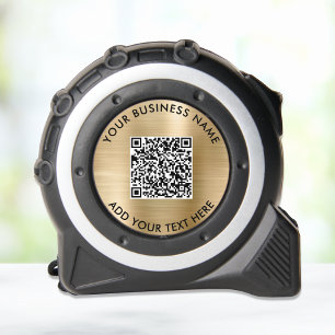 Zakelijke QR-code Goud Rolmaat