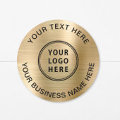 Zakelijke QR-code Goud Ronde Sticker