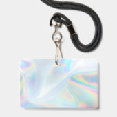 Zakelijke QR-code holografisch visagist personeel Badge (Achterkant met lanyard)