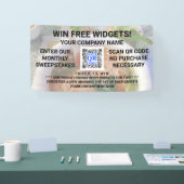 Zakelijke QR Code Licht Foto Aangepaste promotie Spandoek (Beurs)