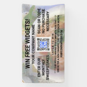 Zakelijke QR Code Licht Foto Aangepaste promotie Spandoek (Verticaal)