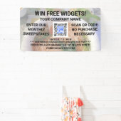 Zakelijke QR Code Licht Foto Aangepaste promotie Spandoek (Insitu)