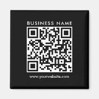 Zakelijke QR-code Logo Tekst Zwart Sjabloon Vierka