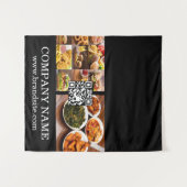 Zakelijke QR-code Marketingdisplay voor Vastgoed Wandkleed (Voorkant (horizontaal))
