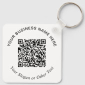Zakelijke QR-code promotie Sleutelhanger (Achterkant)