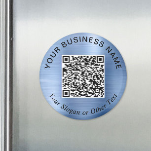 Zakelijke QR-code promotionele Blauwe Magneet