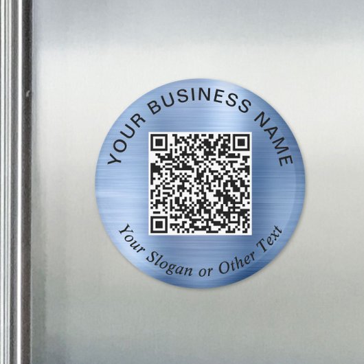 Zakelijke QR-code promotionele Blauwe Magneet