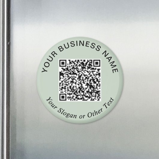 Zakelijke QR-code Sagegroene Promotie Magneet