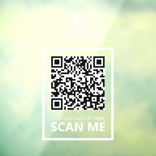 Zakelijke QR-code Scan mij Raamsticker (Vel 3)