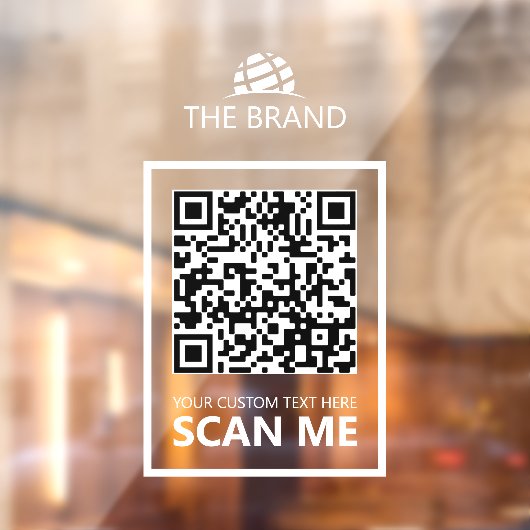 Zakelijke QR-code Scan mij Raamsticker (Vel 2)