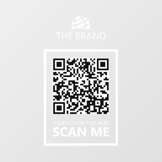Zakelijke QR-code Scan mij Raamsticker (Vel)
