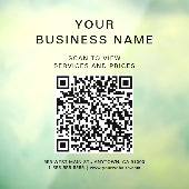 Zakelijke QR-code scannen om te verbinden Raamsticker (Vel 3)