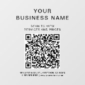 Zakelijke QR-code scannen om te verbinden Raamsticker (Vel)