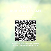 Zakelijke QR-code scannen om witte lettering te ve Raamsticker (Vel 3)