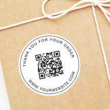 Zakelijke QR Code Sjabloon Bedankt Pink