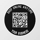 Zakelijke QR-code vensterstickers - Winkel op elk  Raamsticker (Vel)