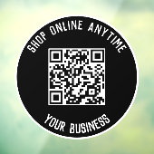 Zakelijke QR-code vensterstickers - Winkel op elk Raamsticker (Vel 3)
