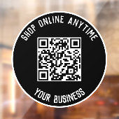 Zakelijke QR-code vensterstickers - Winkel op elk Raamsticker (Vel 2)