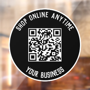 Zakelijke QR-code vensterstickers - Winkel op elk Raamsticker