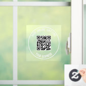 Zakelijke QR-code vensterstickers - Winkelen altij Raamsticker (Huis)