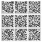 Zakelijke QR-code Vinyl Stickers op maat (Voorkant)