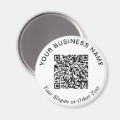 Zakelijke QR-code Witte Promotie Magneet (Voorkant / Achterkant)