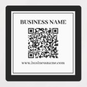 Zakelijke QR-code | Zwart & Wit Labels (Design 1)