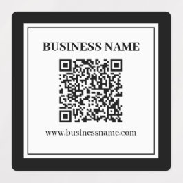 Zakelijke QR-code | Zwart & Wit Labels