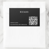 Zakelijke QR-promotiecode Rechthoekige Sticker (Tas)