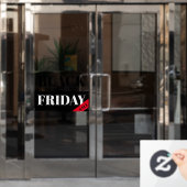 Zakelijke raamsticker - ZWARTE VRIJDAG UITVERKOOP (Kantoordeur)