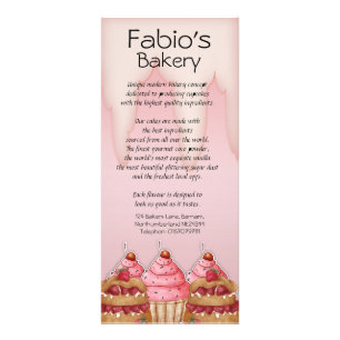 Zakelijke rackkaartjes, cateraar, koffiewinkel reclamekaart