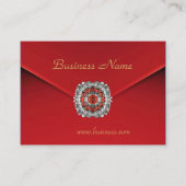 Zakelijke Red Velvet Diamond Afbeeldingen Visitekaartje (Voorkant)