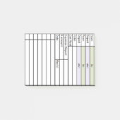 Zakelijke reisdienst en kostendrager post-it® notes (Voorkant)