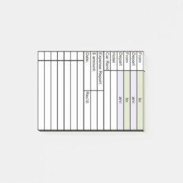 Zakelijke reisdienst en kostendrager post-it® notes