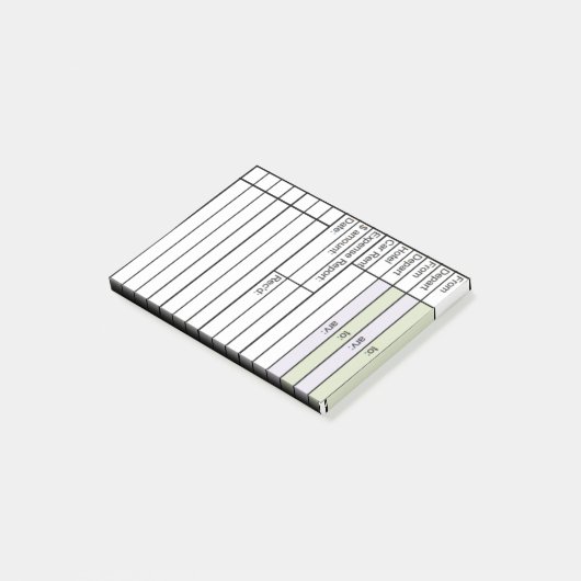 Zakelijke reisdienst en kostendrager post-it® notes (Schuin)