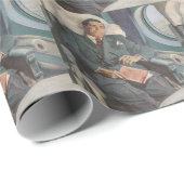 Zakelijke reizen uit het verleden, Lezen in het vl Cadeaupapier (Rol Hoek)