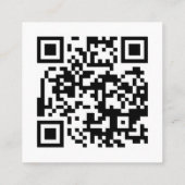 Zakelijke Reviewen QR Code Review Link Vierkante Visitekaartje (Achterkant)