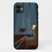 Zakelijke rokerroker Cigar Case-Mate iPhone Case (Achterkant)