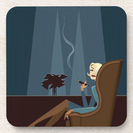 Zakelijke rokerroker Cigar Drankjes Onderzetter (Voorkant)