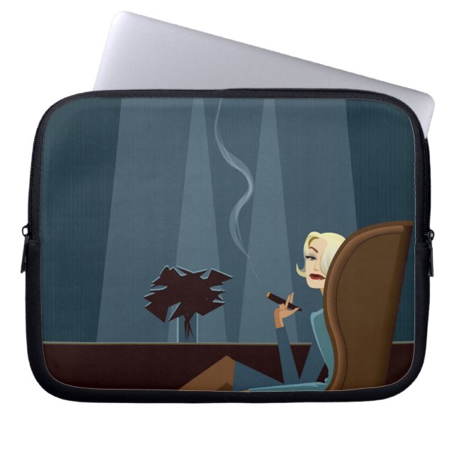 Zakelijke rokerroker Cigar Laptop Sleeve (Voorkant)