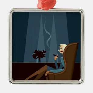 Zakelijke rokerroker Cigar Metalen Ornament