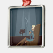 Zakelijke rokerroker Cigar Metalen Ornament (Links)