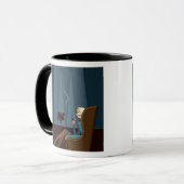 Zakelijke rokerroker Cigar Mok (Voorkant links)