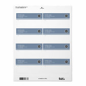 Zakelijke ronde Logo verzendlabels Etiket (Full Sheet)