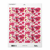Zakelijke roosgeur zeep kunst label (Full Sheet)